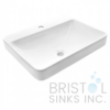 BV116 VITREOUS CHINA RECTANGULAR VESSEL VANITY SINK